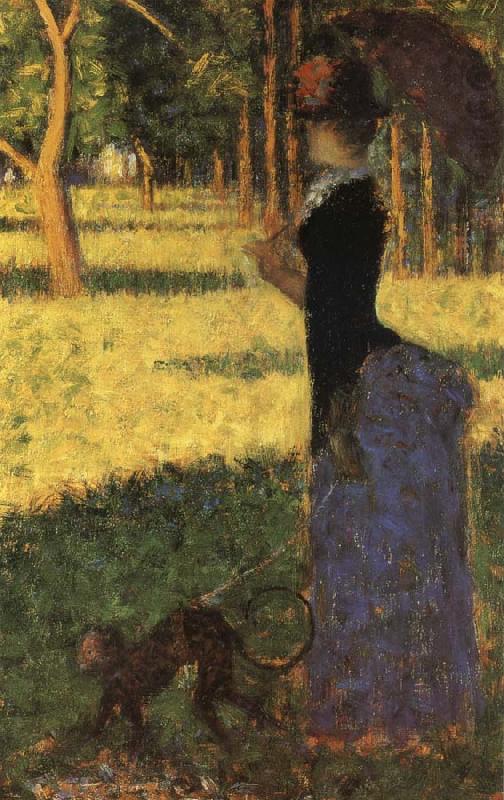 Walk with the Monkey, Georges Seurat